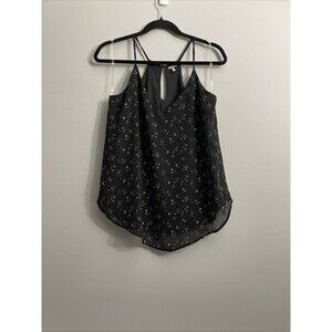 Charlotte Russe Star Print Tank Top Spaghetti Strap Y2K Festival Casual Summer M